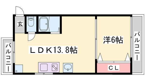 パックスヴィラ平野の物件間取画像